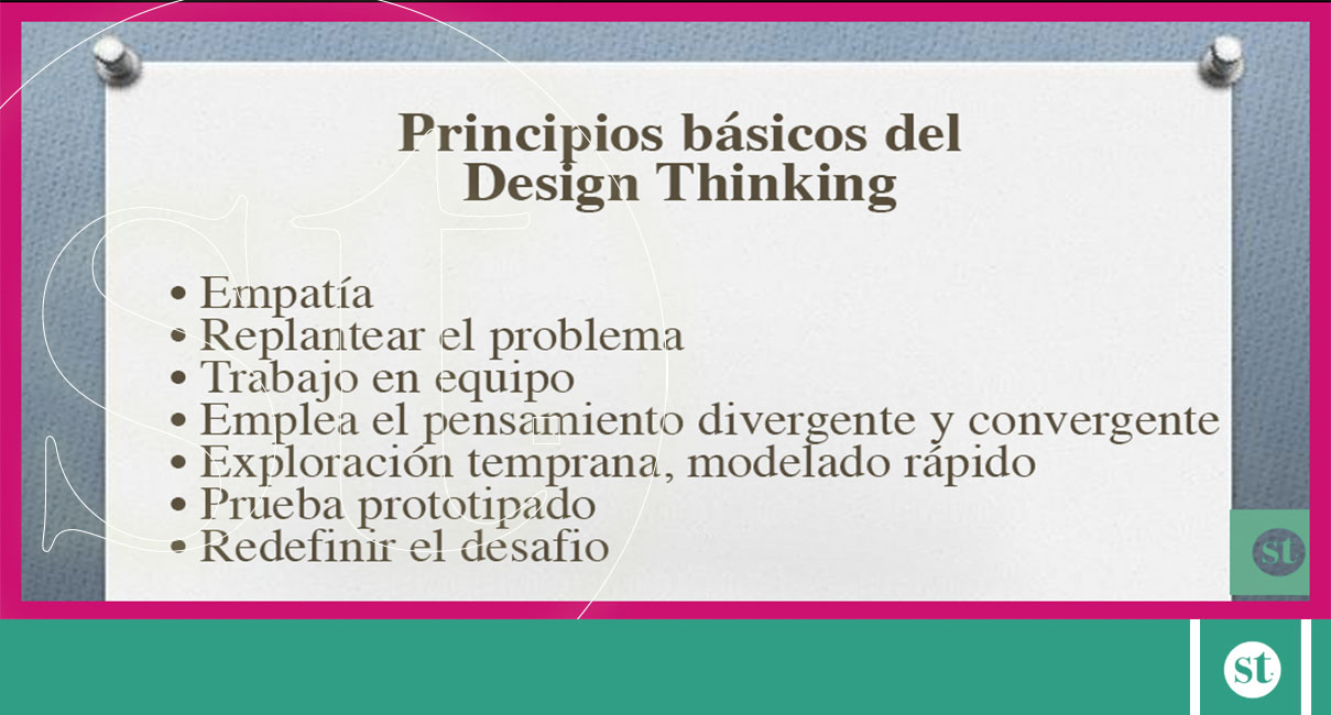 principios básicos del Design Thinking salvatapia